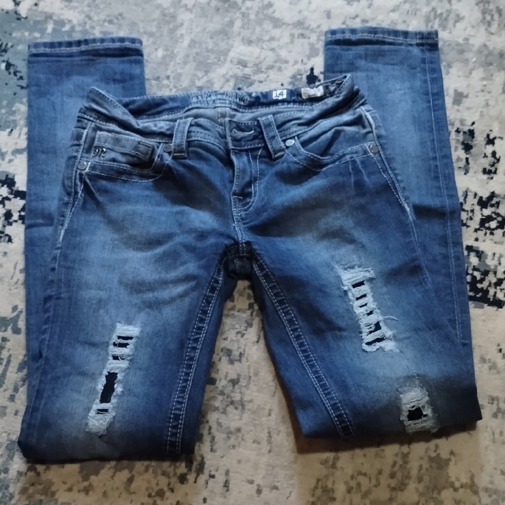 Girls Miss Me Skinny Jeans Size 14